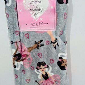 Mimi & Melody Ballerina Throw Blanket